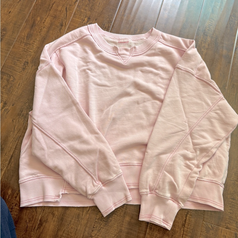 New FP MOVEMENT x Hatch Intercept PEONY PINK Pullover Medium Maternity SPRING!
